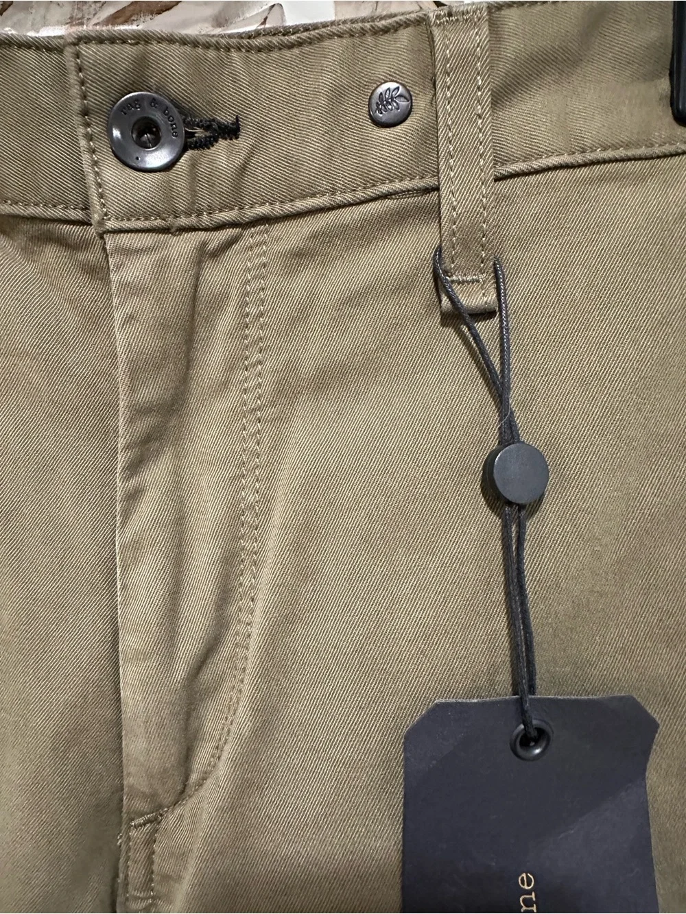 rag & bone Olive Green Extra Slim Chinos